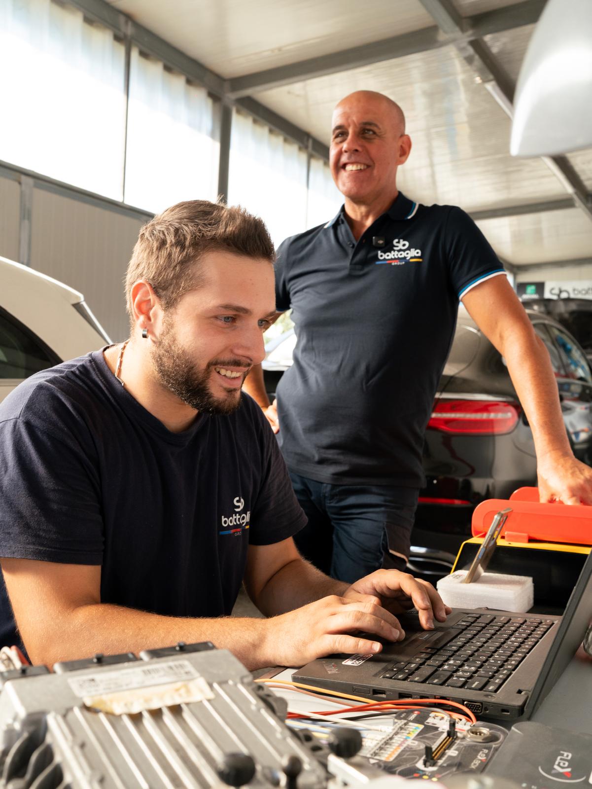 Due generazioni in officina, alla diagnosi elettronica